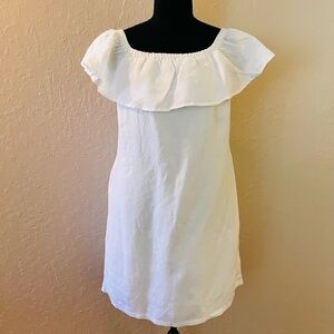 Tommy Bahama St. Lucia Linen-Blend Off-the-Shoulder Coverup Dress‎